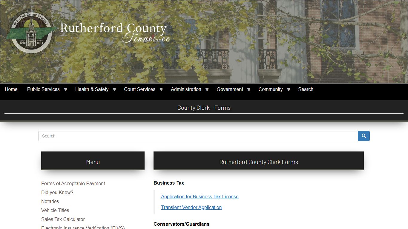 County Clerk - Forms | Rutherford County TN
