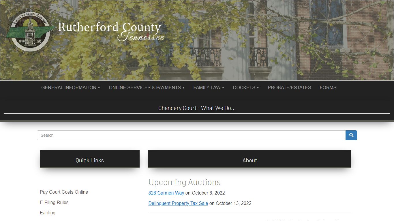 Rutherford County, TN - What we do... | Chancery Court
